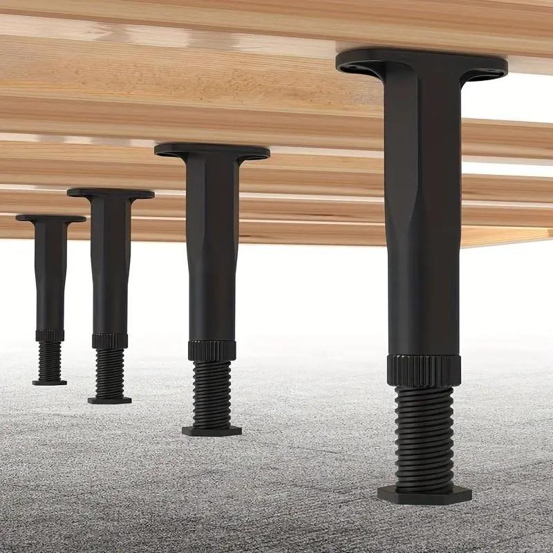 🛏️Gambe regolabili per mobili! Solleva e stabilizza letto, divano in pochi secondi!Altezza facilmente modificabile, rinforzano e sollevano divano, letto, armadio.