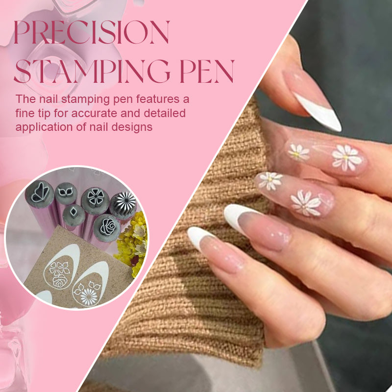 ❣️Penna per timbri per nail art (facile da usare anche per i principianti)