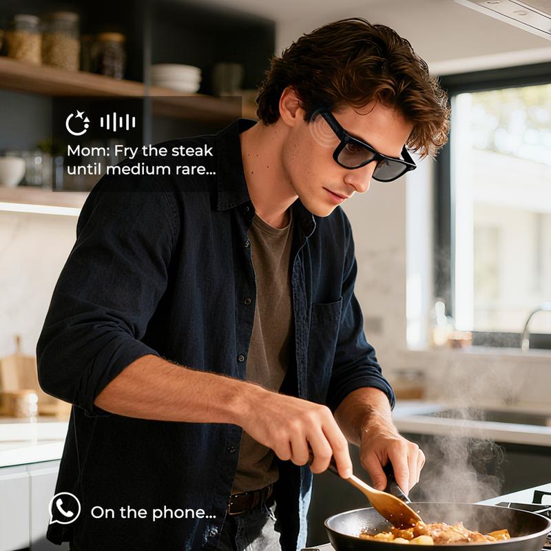 🥳2026 SALDI CALDI🥳💞50.000+ VENDUTI!👓✨ 50% DI SCONTO! Occhiali Smart AI con ChatGPT – Traduzione in tempo reale in 160+ lingue, fotocamera 8MP e video 4K. Bluetooth 5.4, audio HiFi – il tuo assistente AI personale per viaggi e vita quotidiana! 🗣️🌍
