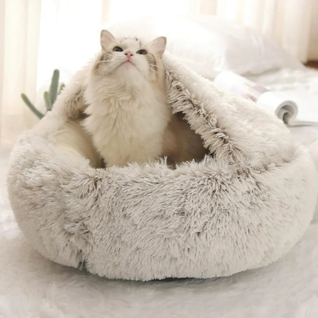 🐶KoseligHule😺 Cuccia premium per animali domestici✨Morbida e confortevole, offre un rifugio caldo per cani e gatti. Tessuto resistente, lavabile, design accogliente. Permette al tuo pet di riposare tranquillamente in tutta sicurezza a casa.