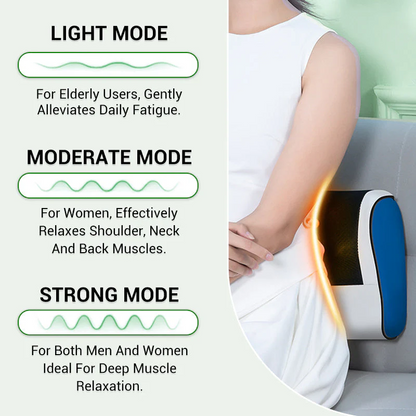 Cuscino Massaggiante Multifunzione con Impastamento Profondo e Calore
