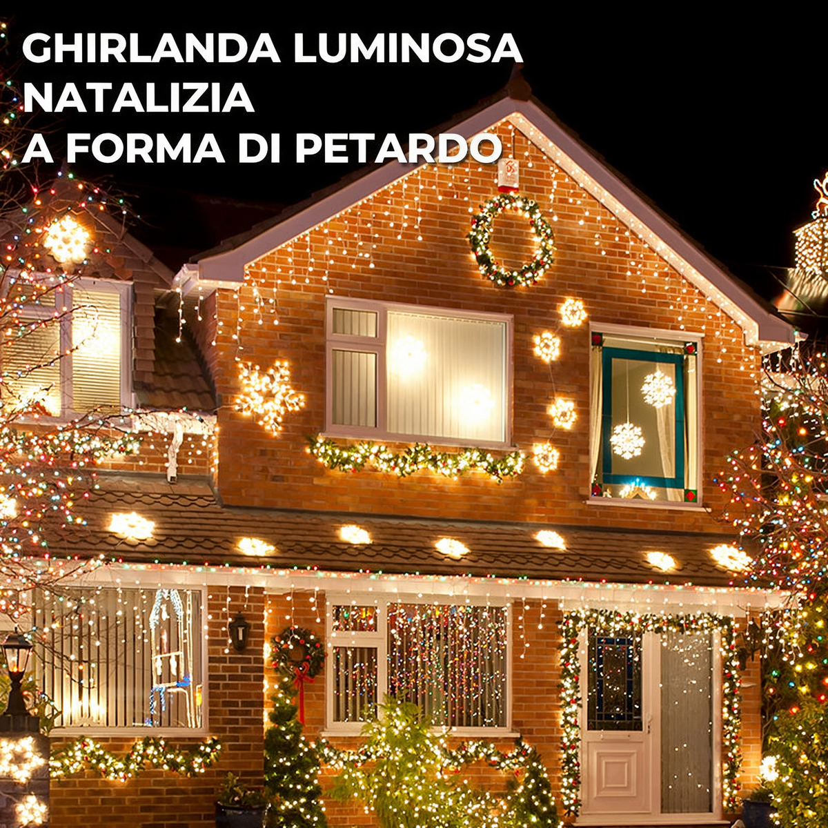 🎅 Crea un'atmosfera magica per Natale – decorazioni per l'albero, la casa e le finestre.🎁 Facili da usare, resistenti e bellissime. Le feste sotto una nuova luce! ✨