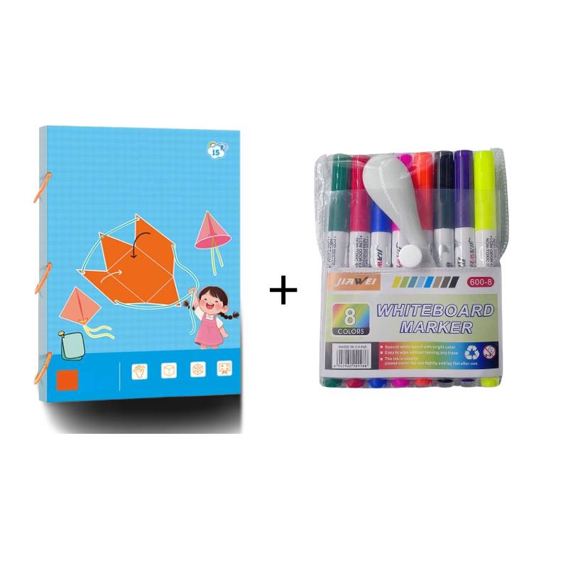 Libro di apprendimento della geometria 3D con la corda da tirare