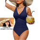 Costume da Bagno Intero Donna Modellante Effetto Pancia Piatta