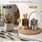 🔥 50% KORTING 🍳 Multifunctionele keukengerei-organizer | Stevig roestvrij staal voor duurzaamheid · Ruimtebesparend verticaal ontwerp · Makkelijk schoon te maken en vetafstotend