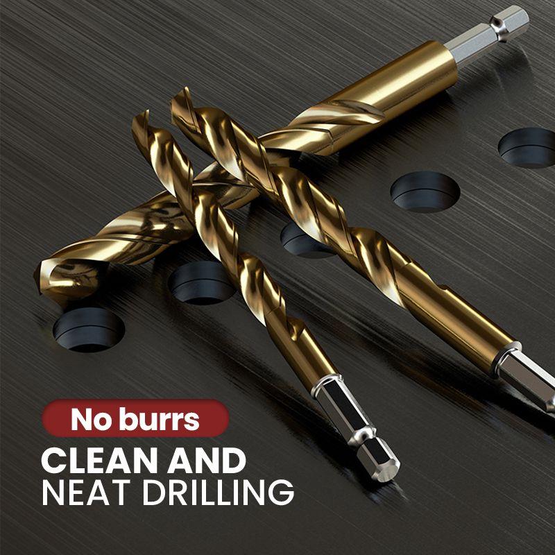 🔧🔥 Sconto del 50% per un periodo limitato! Non bruciate più le vostre punte da trapano come fossero falò! Questo set di 99 punte da trapano in acciaio rapido al titanio presenta un design a doppia scanalatura a U per rimuovere tutti i trucioli.