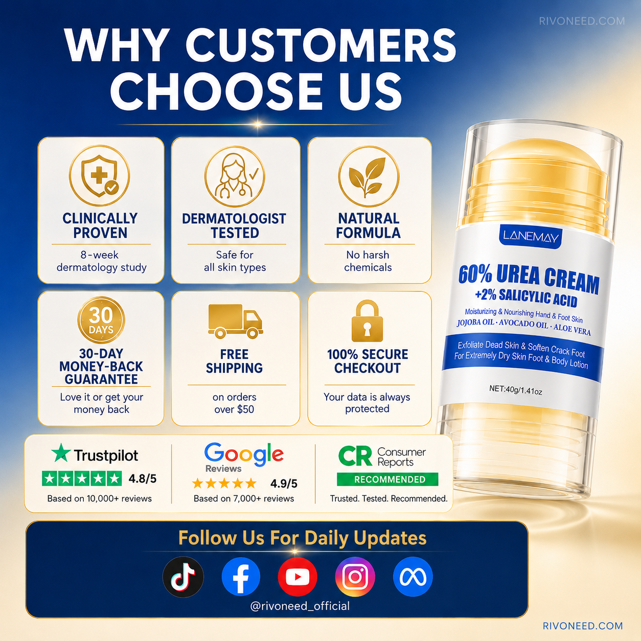 🔥 OFFERTA – Crema piedi anti-screpolature, idratazione intensiva in un solo gesto! 👣✨