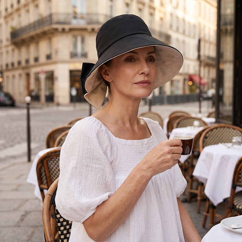 ⌛️OFFERTA LIMITATA 50% DI SCONTO! 👒Saldi Estivi☀️Cappello da Sole con Tesa Larga e Fiocco da Donna