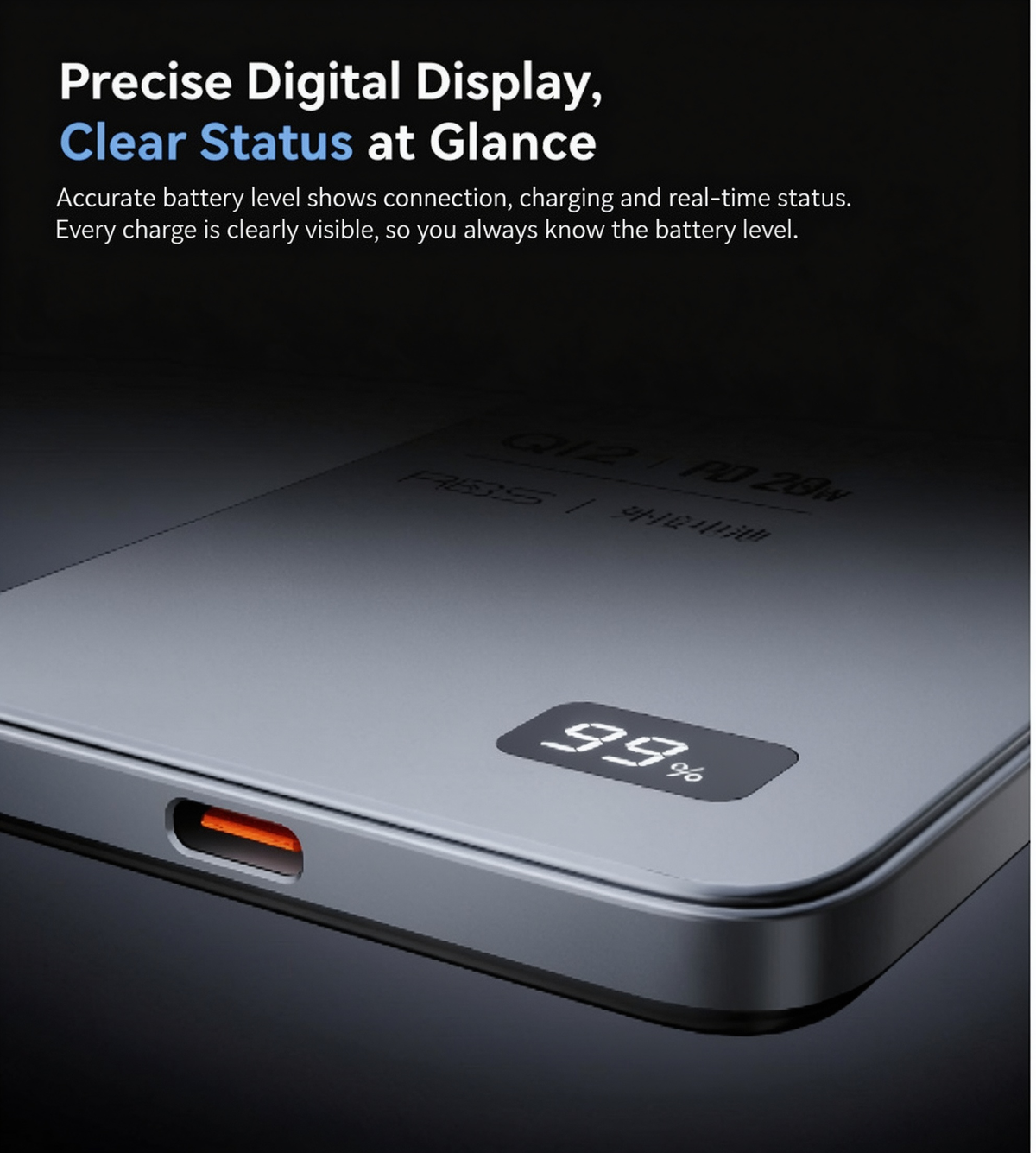 ⚡Power Bank Magnetico Slim✨Batteria esterna wireless 15W + PD 20W. Corpo in metallo con display LED, ricarica rapida. Compatibile con iPhone, Watch e auricolari. Leggero e compatto, ricarica i tuoi dispositivi ovunque ti trovi!