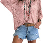 🥰Saldi estivi - 50% di sconto💛Top da donna beige all'uncinetto in stile bohémien con scollo a V