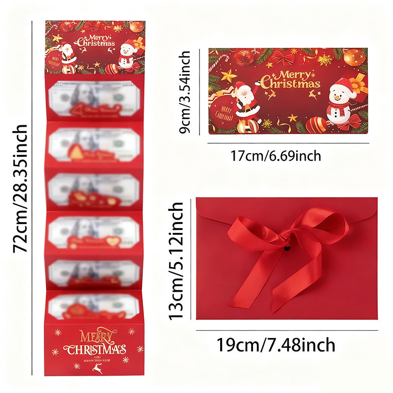 🎁🔥 Offerta natalizia anticipata ✉️ Busta regalo natalizia per contanti 🎅🎄