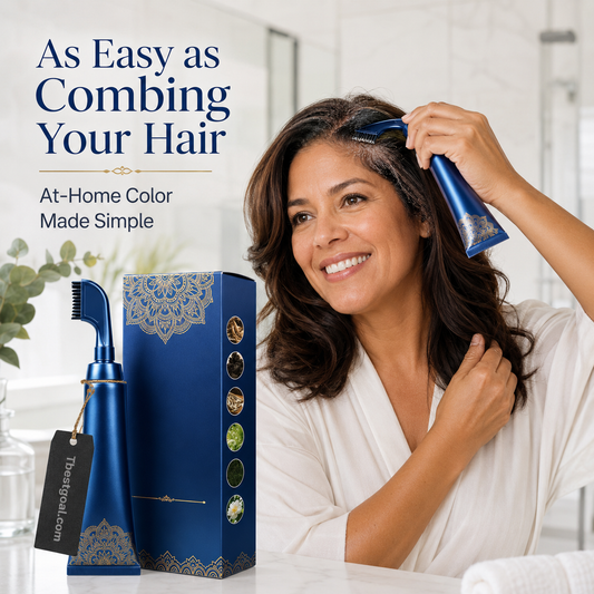 Pettine per tinture ai capelli, da utilizzare con tinture a base di erbe per uso domestico.