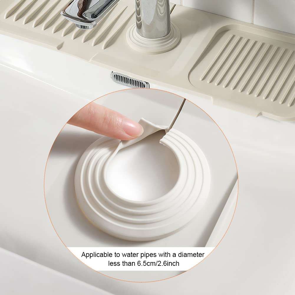 ✨Tappetino paraschizzi in silicone per rubinetto💧Ritagliabile e regolabile, drenaggio automatico, asciugatura rapida. Raccoglie le gocce d’acqua, protegge lavello cucina e bagno da macchie e calcare✅