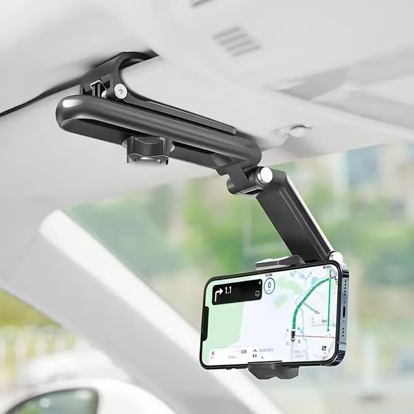 Supporto per telefono da auto girevole e retrattile