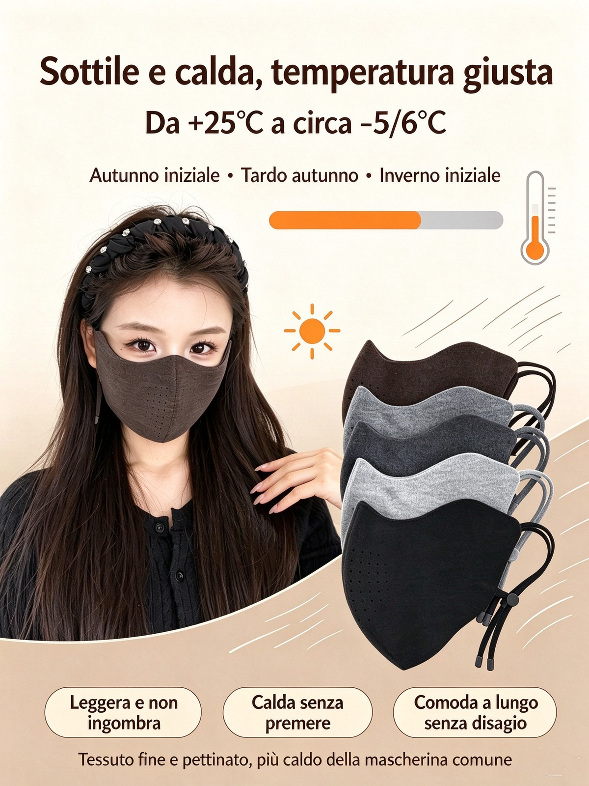 🧣✨ Mascherina invernale termica 3D con protezione oculare – Dì Addio al vento freddo, pelle secca e trucco sbavato! 🚫 UPF50+, traspirante, non appanna e non rovina il trucco ❄️