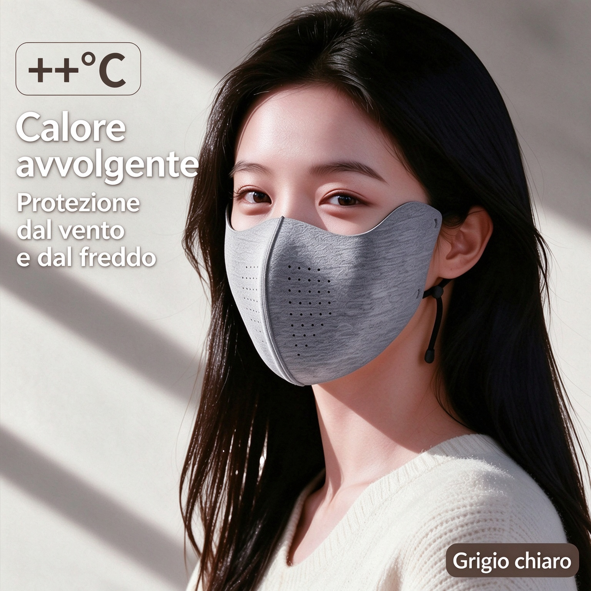 🧣✨ Mascherina invernale termica 3D con protezione oculare – Dì Addio al vento freddo, pelle secca e trucco sbavato! 🚫 UPF50+, traspirante, non appanna e non rovina il trucco ❄️