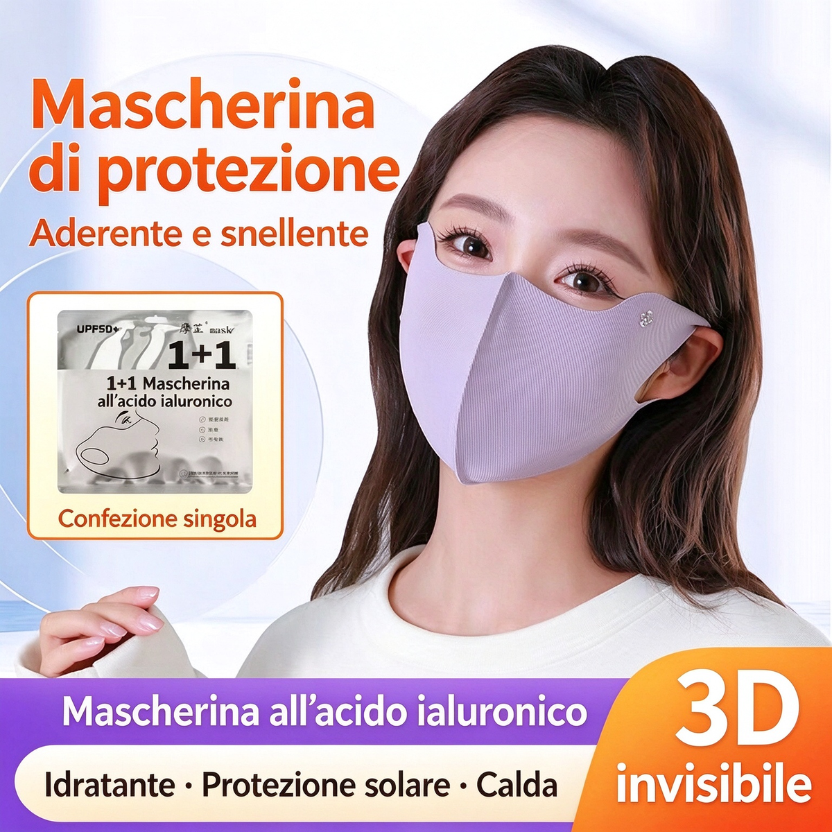 🧣✨ Mascherina invernale termica 3D con protezione oculare – Dì Addio al vento freddo, pelle secca e trucco sbavato! 🚫 UPF50+, traspirante, non appanna e non rovina il trucco ❄️