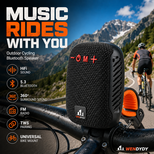 🥳SUPER OFFERTA 2026🥳💞50.000+ VENDUTI!🔥50% DI SCONTO! Cassa Bluetooth Impermeabile per Bici – IPX5, Stereo TWS, Vivavoce, supporto sicuro, 70m di portata. Goditi la musica mentre pedali! 🚲