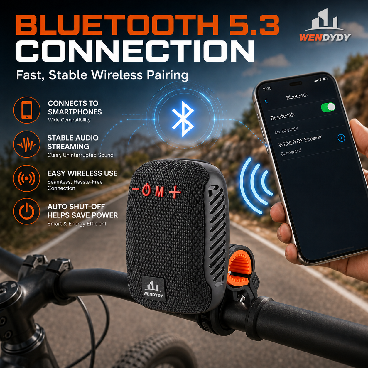 🥳SUPER OFFERTA 2026🥳💞50.000+ VENDUTI!🔥50% DI SCONTO! Cassa Bluetooth Impermeabile per Bici – IPX5, Stereo TWS, Vivavoce, supporto sicuro, 70m di portata. Goditi la musica mentre pedali! 🚲
