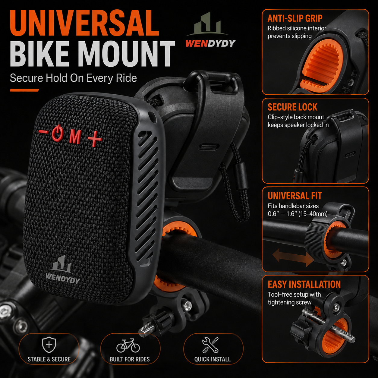 🥳SUPER OFFERTA 2026🥳💞50.000+ VENDUTI!🔥50% DI SCONTO! Cassa Bluetooth Impermeabile per Bici – IPX5, Stereo TWS, Vivavoce, supporto sicuro, 70m di portata. Goditi la musica mentre pedali! 🚲