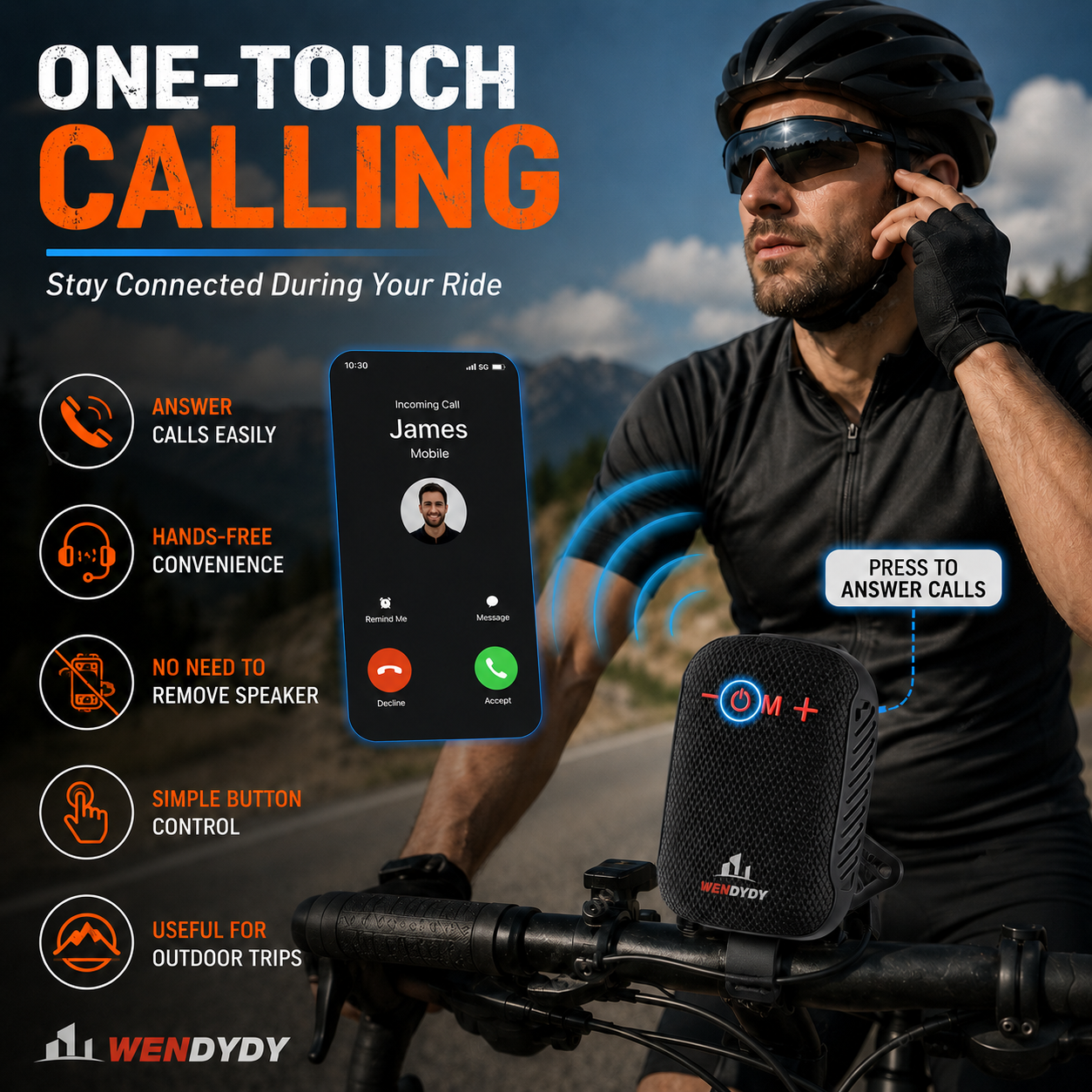🥳SUPER OFFERTA 2026🥳💞50.000+ VENDUTI!🔥50% DI SCONTO! Cassa Bluetooth Impermeabile per Bici – IPX5, Stereo TWS, Vivavoce, supporto sicuro, 70m di portata. Goditi la musica mentre pedali! 🚲