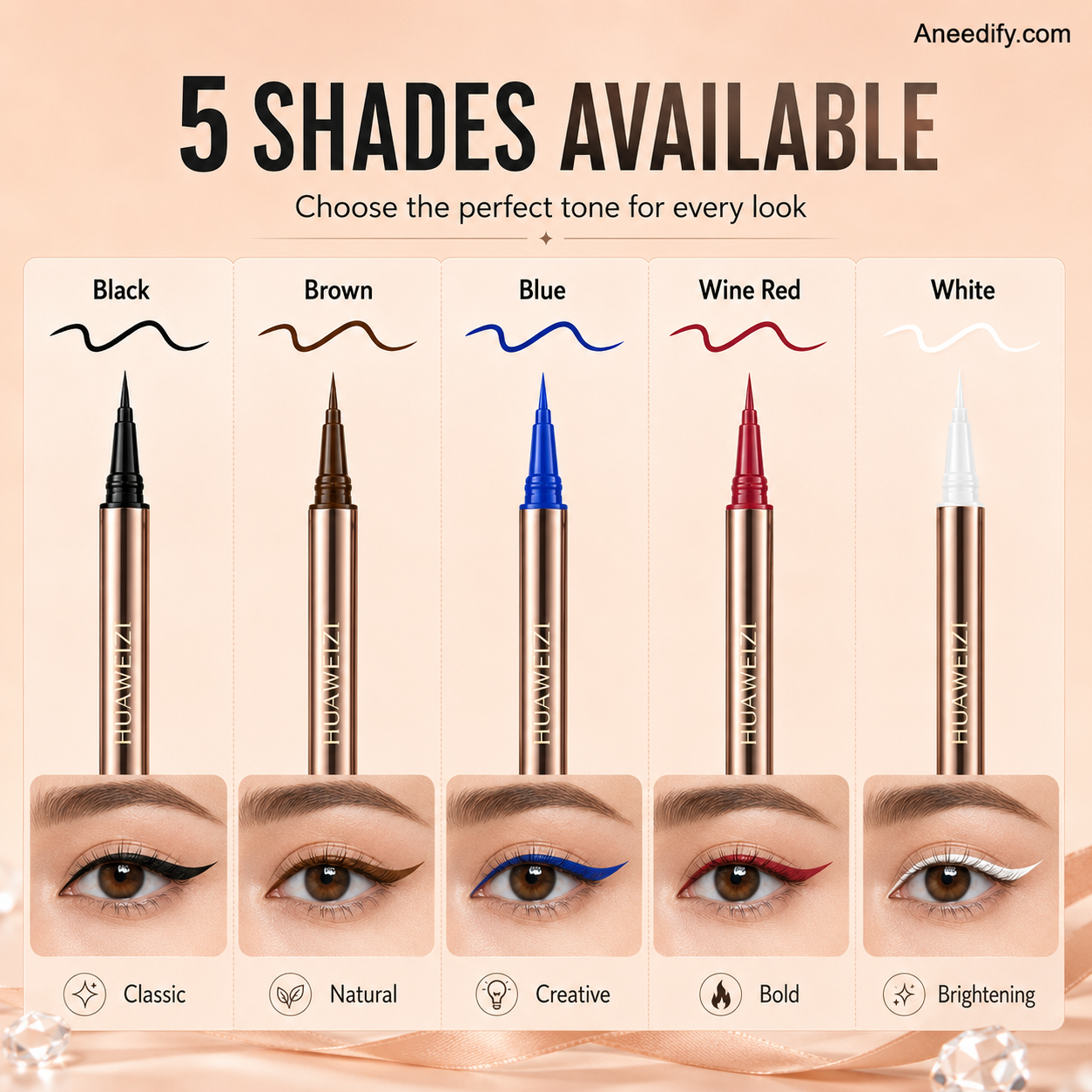 ✨️La scelta top dei truccatori del red carpet, ora 50% di sconto! Matita eyeliner waterproof a lunga durata, anti-macchia