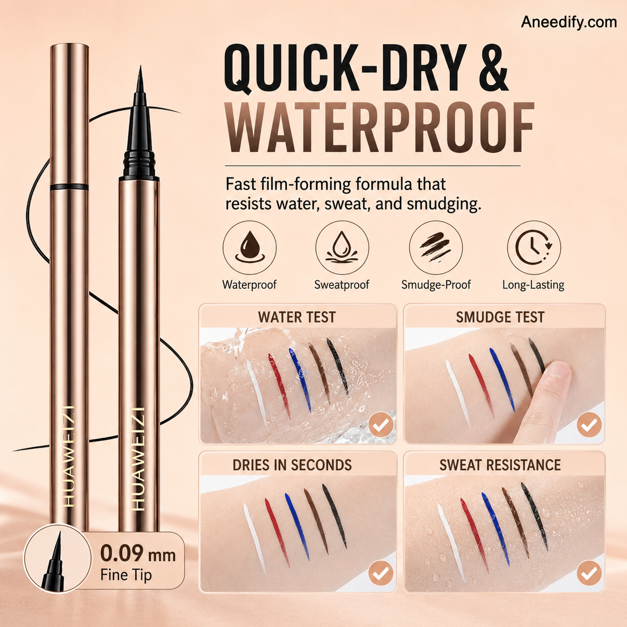 ✨️La scelta top dei truccatori del red carpet, ora 50% di sconto! Matita eyeliner waterproof a lunga durata, anti-macchia