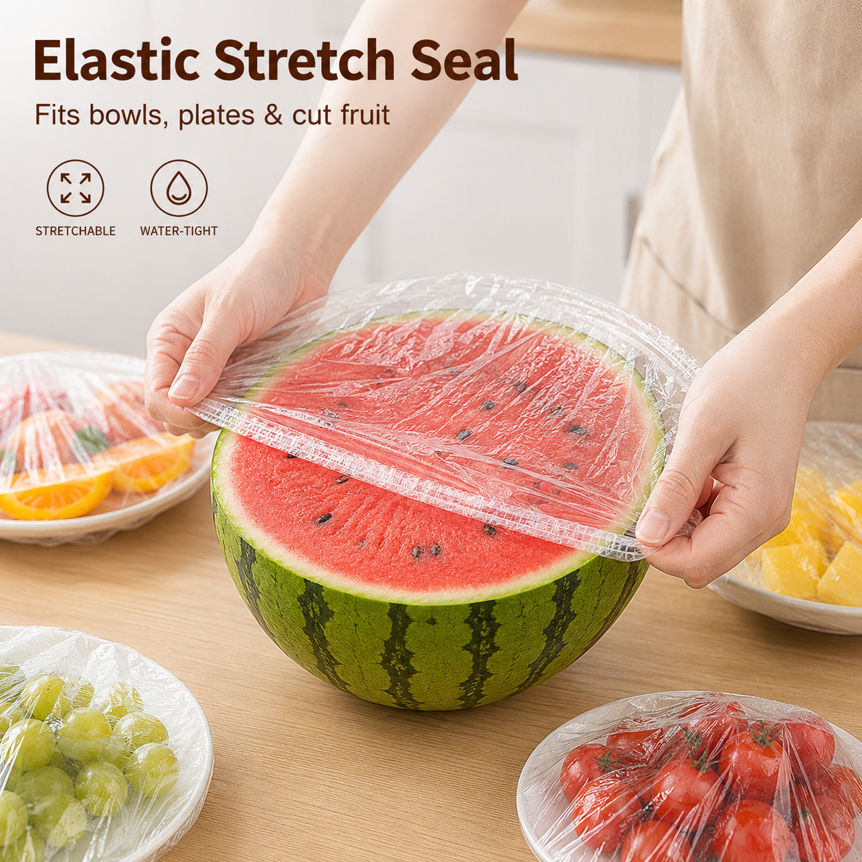 ⏳ULTIMO GIORNO DI OFFERTA, SOLO €0.069! 🔥Coperture Elastiche Monouso per Alimenti, Ciotole e Piatti