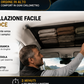 Borsa Portaoggetti da Soffitto Auto con Fibbie Regolabili