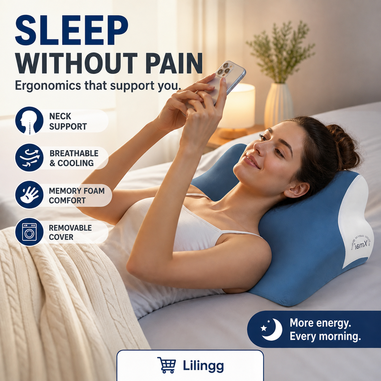 🔥✨Offerta Limitata -50%✨🔥 | Cuscino Ergonomico Multifunzione in Memory Foam