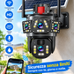⏳Offerta a tempo⏰📷 Telecamera di sicurezza Wi‑Fi solare da esterno 6K 9MP｜3 obiettivi, PTZ 360°, IP66 impermeabile, visione notturna a colori, audio bidirezionale, rilevamento movimento✨