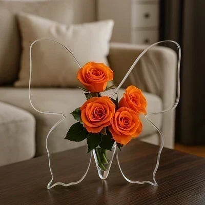 🦋Vaso Farfalla Trasparente! Bellissimo ornamento che illumina ogni angolo della casa!