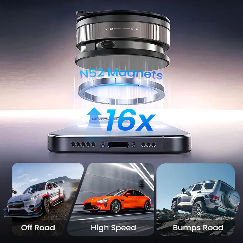 🔥 LAST DAY PROMOTION - 70%OFF🔥 Buy More Save More🔄360° Adjustable Vacuum Magnetic Phone Holder📱🚗
