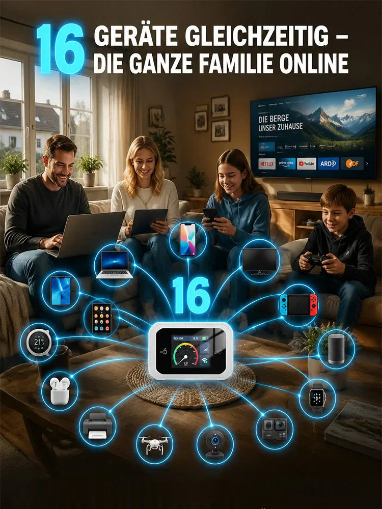 📶 Point d'accès mobile avec couverture Wi‑Fi complète