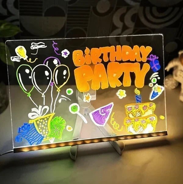 ⏳ULTIMO GIORNO SCONTO 56%!! 🎨 Lavagna LED Luminosa 🎁 Acquista 1 e Ricevi 7 Pennarelli Colorati in Omaggio