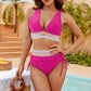 🥳2026 SCONTO HOT SALE🥳💞50K+ VENDUTI!⚡💥 50% SCONTO! Bikini Patchwork Set 2 Pezzi – Scollo a V e Vita Alta, 2 colori disponibili. Tessuto confortevole e aderente – stile perfetto per la spiaggia! 🛡️✨