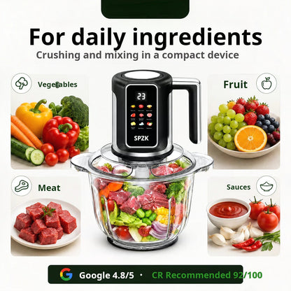 🔪Tritacarne elettrico senza fili USB per carne, salse e molto altro – veloce, igienico e facile da usare! 🍖🥦