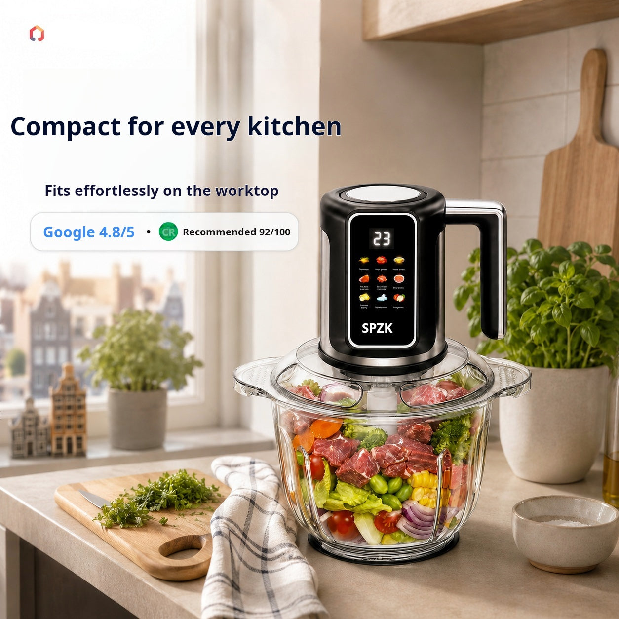 🔪Tritacarne elettrico senza fili USB per carne, salse e molto altro – veloce, igienico e facile da usare! 🍖🥦