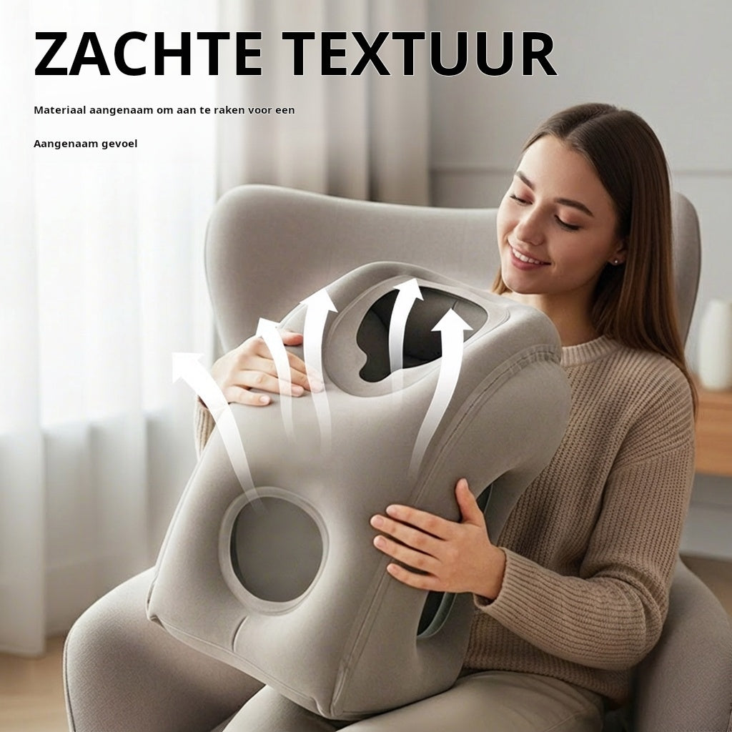 🧳 Risparmia il 50%! 💤 Cuscino da viaggio gonfiabile – comfort ergonomico in viaggio ✨
