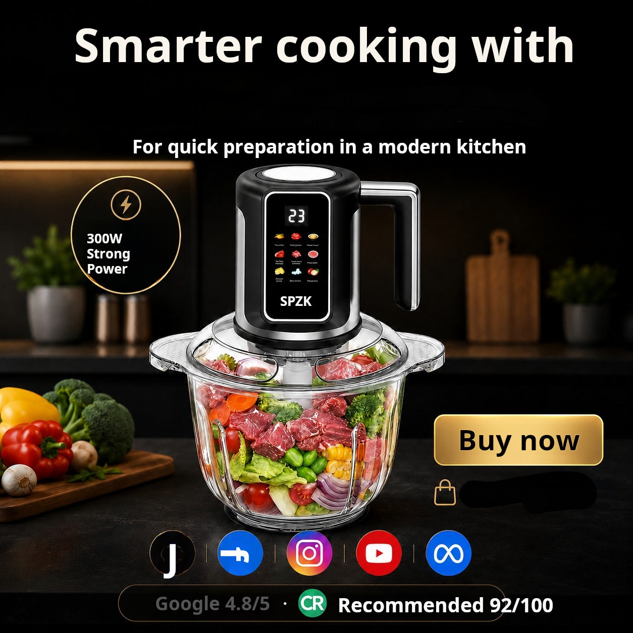 🔪Tritacarne elettrico senza fili USB per carne, salse e molto altro – veloce, igienico e facile da usare! 🍖🥦