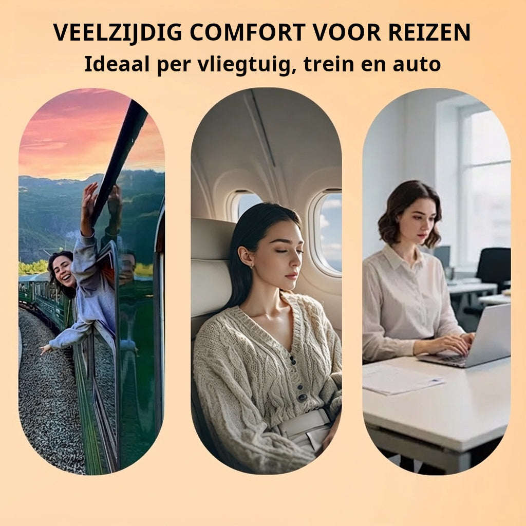 🧳 Risparmia il 50%! 💤 Cuscino da viaggio gonfiabile – comfort ergonomico in viaggio ✨
