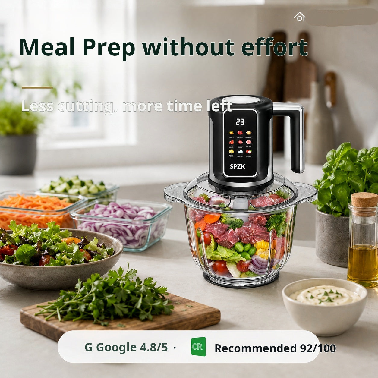 🔪Tritacarne elettrico senza fili USB per carne, salse e molto altro – veloce, igienico e facile da usare! 🍖🥦