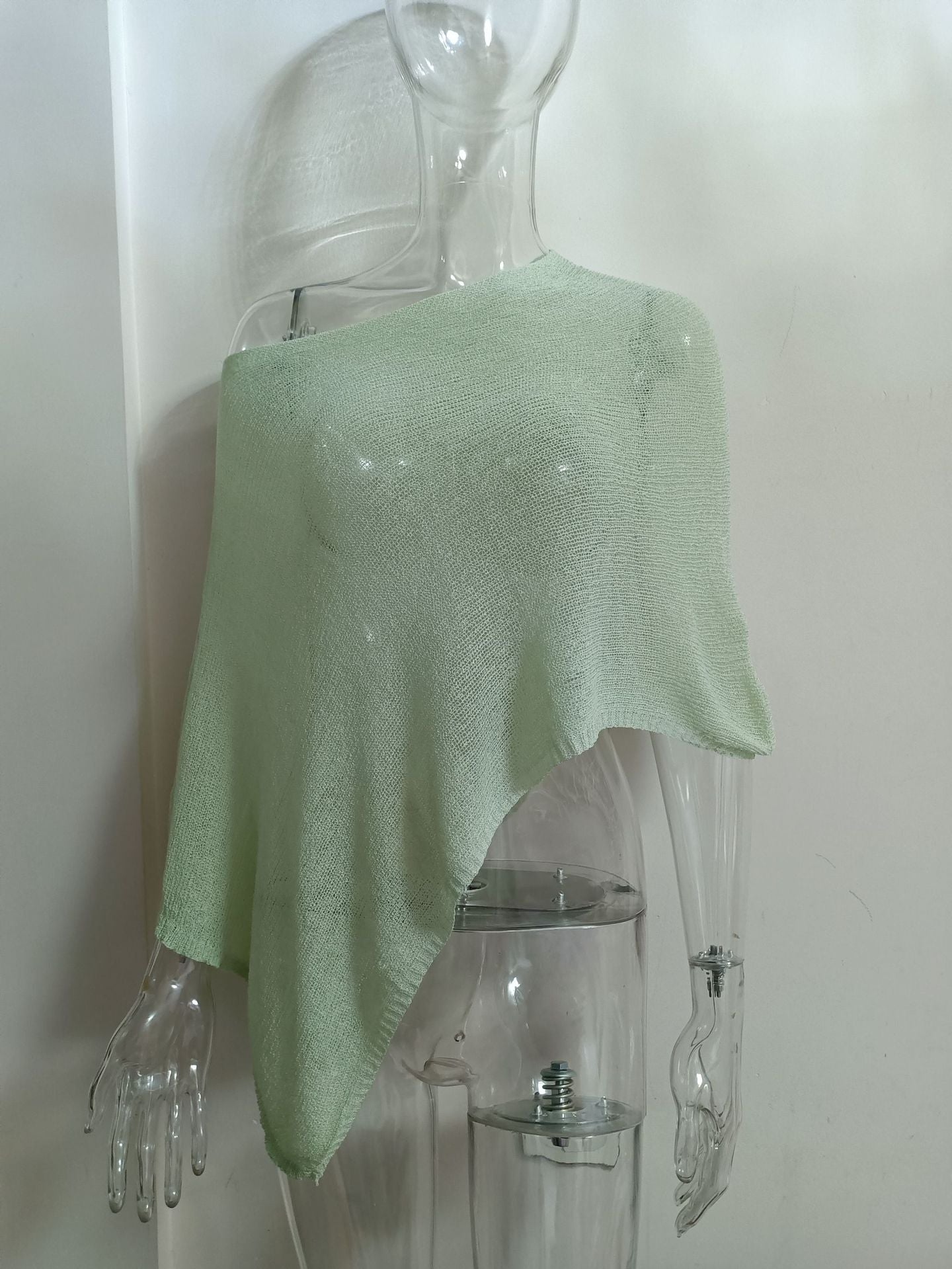 ⏰ULTIMO GIORNO! SCONTO 50%👚Elegante Poncho in Maglia Traforata. Taglio Fluido, Lucentezza Raffinata – il Complemento Perfetto per Abiti & Top