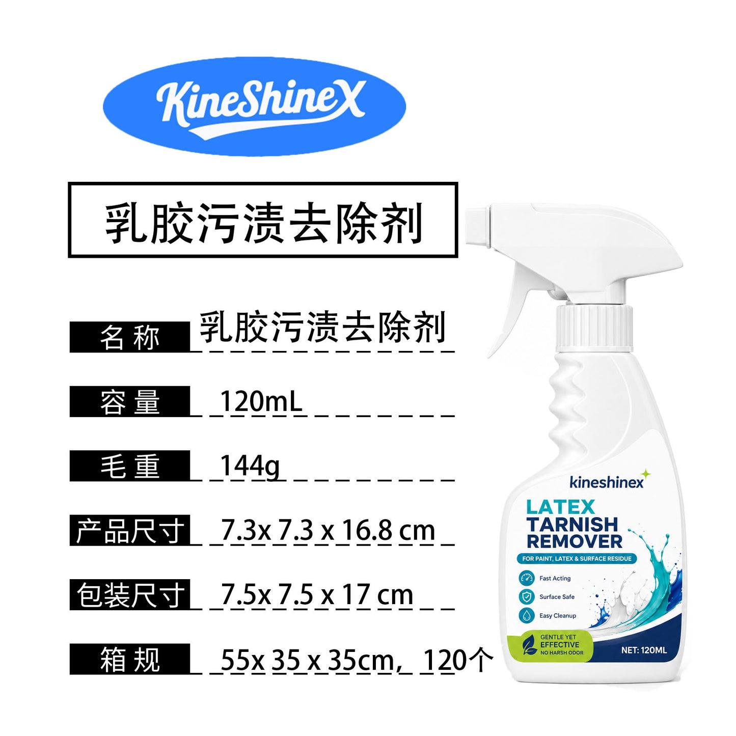 🥳OFFERTA 2026🥳💞50K+ VENDUTI!⚡SCONTO 50% PER TEMPO LIMITATO! Spray Rimuovi Macchie di Lattice e Vernice 120ml – Scioglie Residui di Pittura, Facile da Usare, Senza rovinare le Superfici. Elimina macchie ostinate velocemente in casa! 🧽✨
