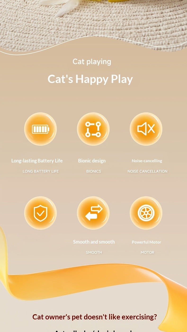 🐱Giocattolo Elettrico Intelligente 2 in 1 per Gatti | Scatola Formaggio Interattiva JUNGU H64