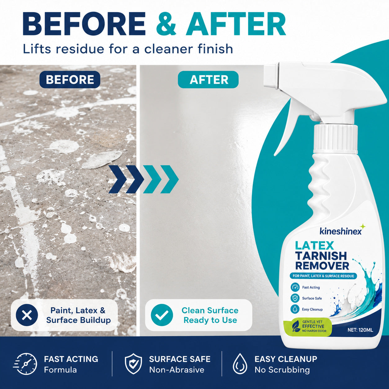 🥳OFFERTA 2026🥳💞50K+ VENDUTI!⚡SCONTO 50% PER TEMPO LIMITATO! Spray Rimuovi Macchie di Lattice e Vernice 120ml – Scioglie Residui di Pittura, Facile da Usare, Senza rovinare le Superfici. Elimina macchie ostinate velocemente in casa! 🧽✨