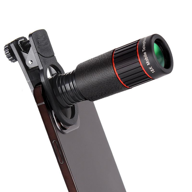 🔭✨ Telescopio monoculare per smartphone – Dì Addio alle foto sfocate di oggetti lontani! 🚫 18/32/64X HD, clip universale, ideale concerti e birdwatching 📱