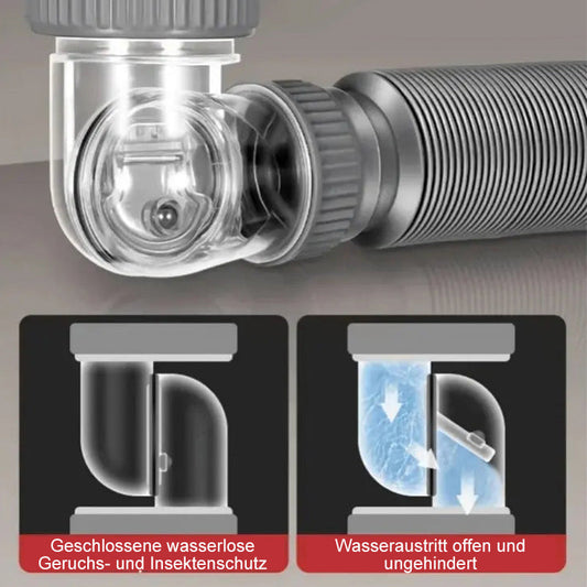Tubo di scarico universale anti-odore e anti-intasamento