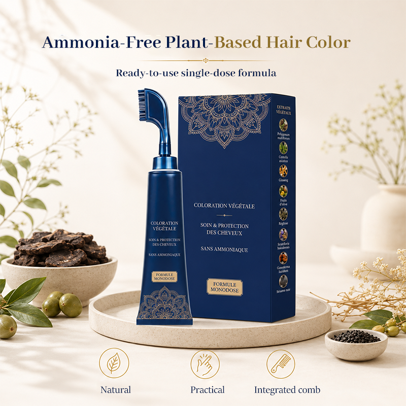 🥳2026 NUOVO ARRIVO🥳💞OLTRE 50.000 VENDUTI! ⏳Pettine per tintura naturale dei capelli per uso domestico. Formula 100% naturale, innocua per capelli e cuoio capelluto. Facile applicazione a casa, distribuzione uniforme, non sporca le mani.