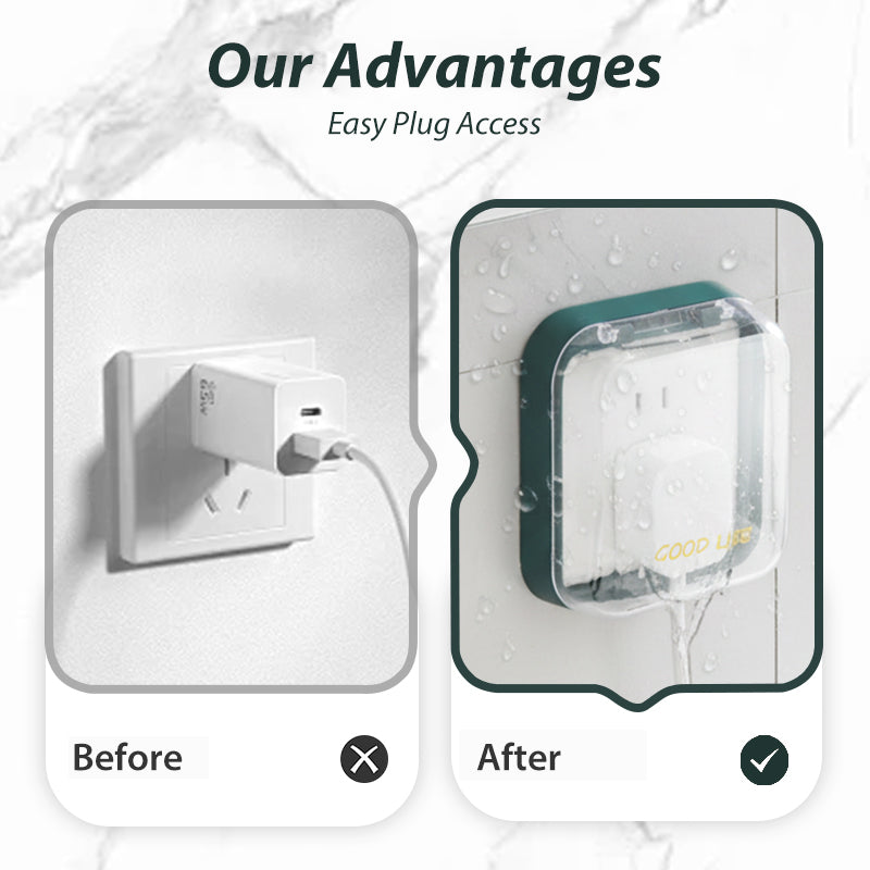 🥳2026 NUOVO ARRIVO🥳🔥OLTRE 50.000 VENDUTI! 🔌Copertura impermeabile autoadesiva per prese elettriche, facile da montare. Protegge le prese da acqua e polvere, ideale per bagno e cucina ✨